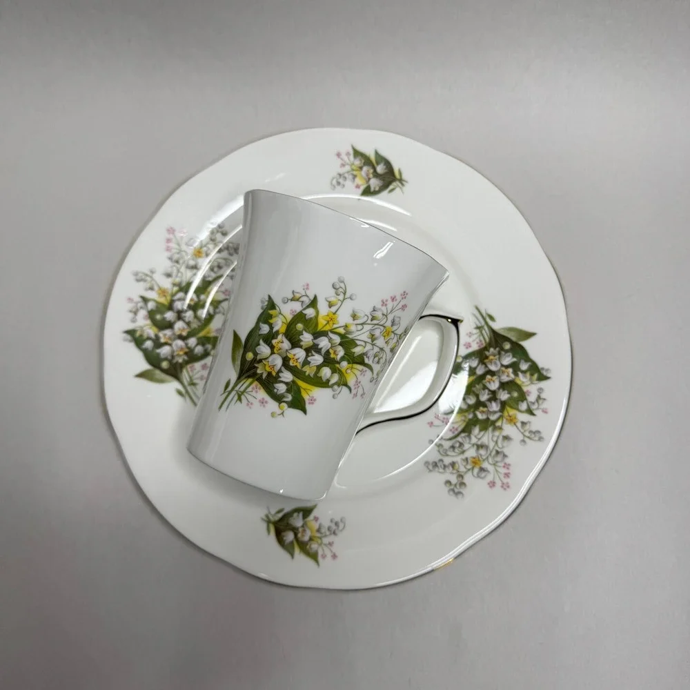 Duchess‎ Fine Bone China Lily of the Valley Cup and Plate Set Made in England